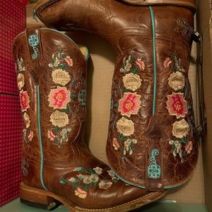 Mack bean floral boots